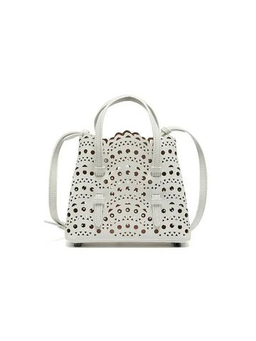 AA1S06716C0A29 010 Mina 16 BN Wave Micro Tote Bag - ALAIA - BALAAN 1