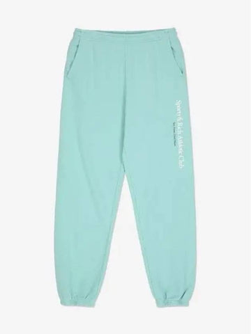 Athletic Club Sweat Pants Aqua White SW871AQ - SPORTY & RICH - BALAAN 1