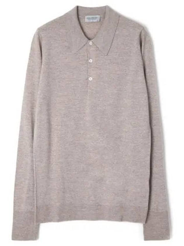 Dorset Soft Fawn Dorset Polo Knit - JOHN SMEDLEY - BALAAN 1