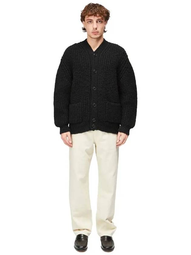 Chunky Cardigan Black - LEMAIRE - BALAAN 3