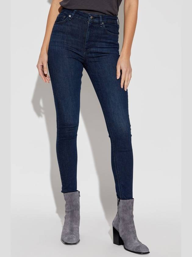 Rag & Bone  Nina High-waisted Jeans, Women's, Navy Blue - RAG & BONE - BALAAN 3