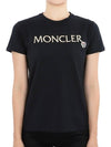 Moncler Infant embroidery logo short sleeve black 8C00006 83907 999 12 14A adults can wear - MONCLER - BALAAN 2