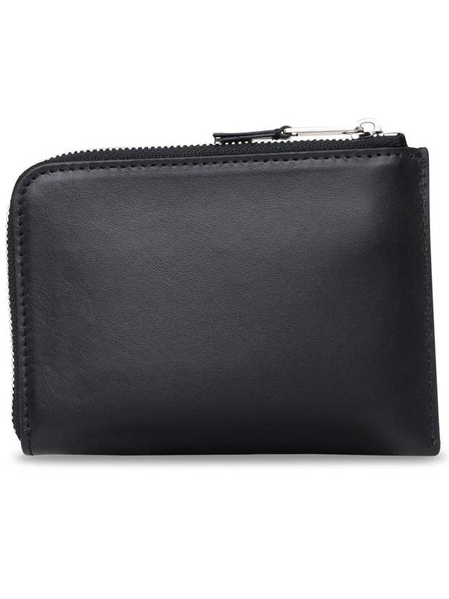 Logo Printed Zipped Card Wallet Black - PALM ANGELS - BALAAN 4