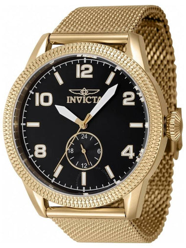 Invicta Vintage Quartz Black Dial Men's Watch 47135 - INVICTA - BALAAN 1