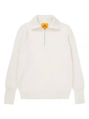 ANDERSENANDERSEN Navy Half Zip NHZ Off White - ANDERSEN-ANDERSEN - BALAAN 1