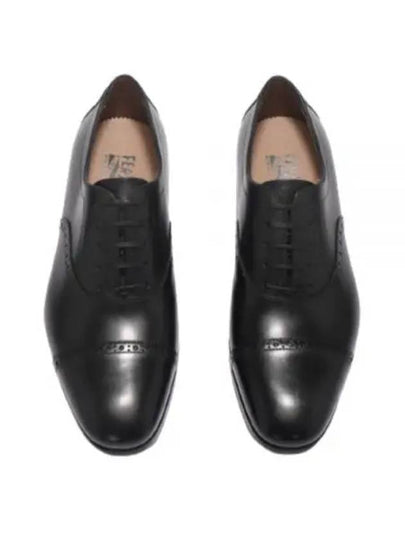 Men's Rain Toe Oxford Black - SALVATORE FERRAGAMO - BALAAN 2