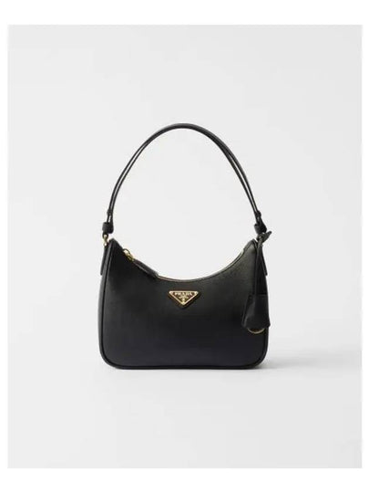 Re-Edition Saffiano Leather Mini Bag Black - PRADA - BALAAN 2