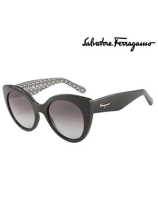 Eyewear Gradient Butterfly Sunglasses Black - SALVATORE FERRAGAMO - BALAAN 2