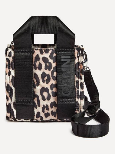 24SS Mini Tech Leopard Tote Bag Shoulder Bag - GANNI - BALAAN 1