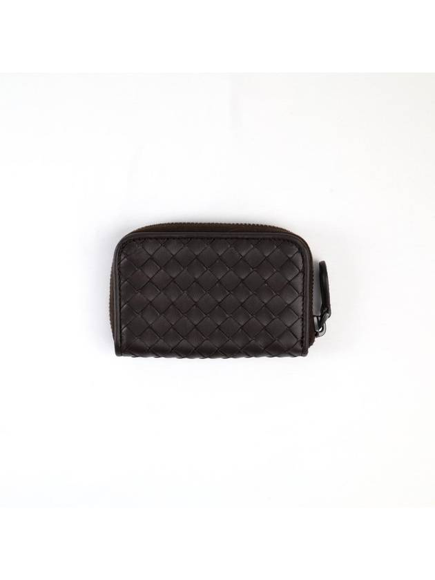 Intrecciato Zipper Coin Card Wallet Dark Brown - BOTTEGA VENETA - BALAAN 2