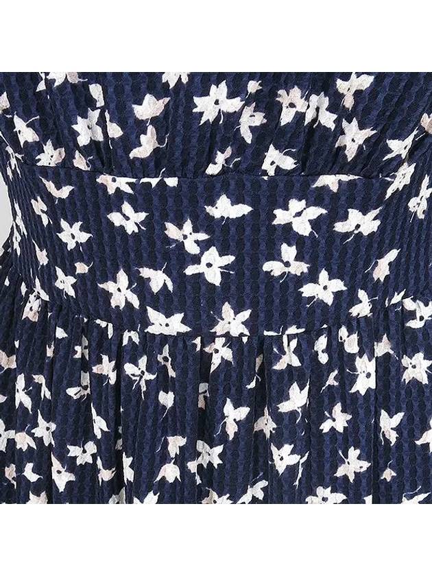 Blue color flower pattern women s dress - MICHAEL KORS - BALAAN 4