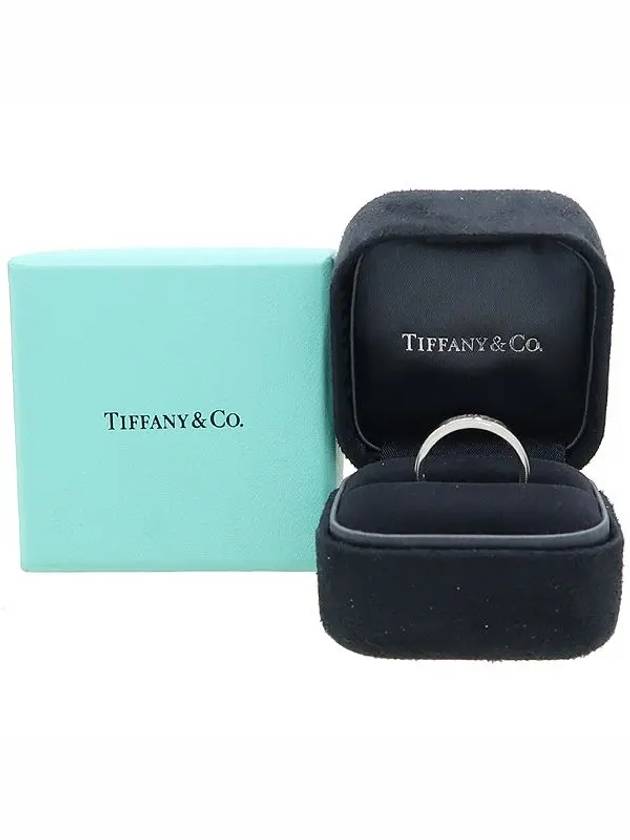 Tiffany PT950 Platinum New Milgrain Edge 4mm Band Ring No 10 5 - TIFFANY & CO. - BALAAN 1