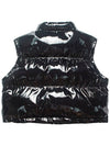 Reversible Glossy Padded Vest Black - DON’T ASK MY PLAN - BALAAN 3