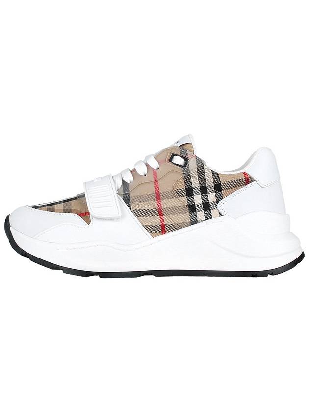 Ramsey Vintage Check Velcro Low Top Sneakers White Beige - BURBERRY - BALAAN 4