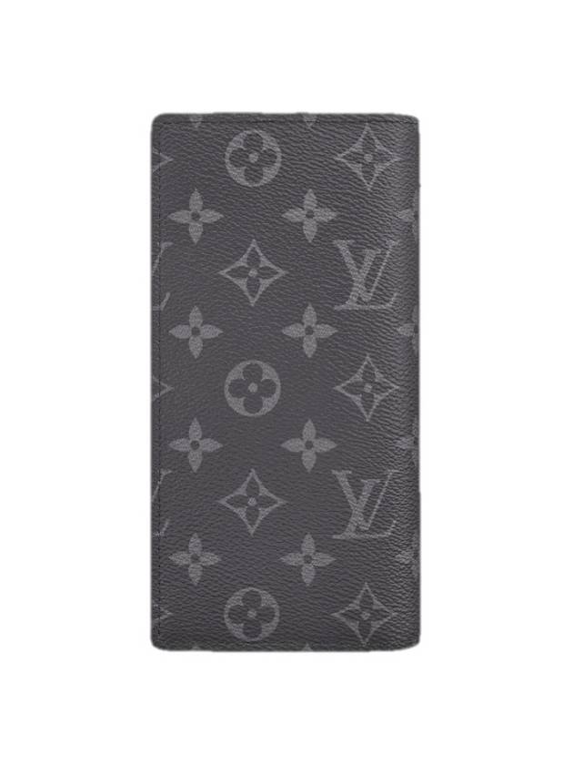 Brazza Monogram Long Wallet Black - LOUIS VUITTON - BALAAN 3