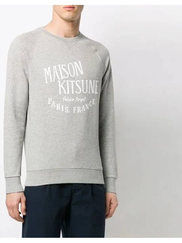 Palais Royal Classic Cotton Sweatshirt Grey Melange - MAISON KITSUNE - BALAAN 4