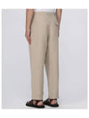 Renato Linen Cotton Straight Pants Beige - A.P.C. - BALAAN 3