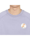 Oly Flower Fox Patch Sweatshirt Light Purple - MAISON KITSUNE - BALAAN 7