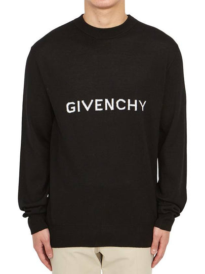 Archetype Crew Neck Wool Knit Top Black - GIVENCHY - BALAAN 2