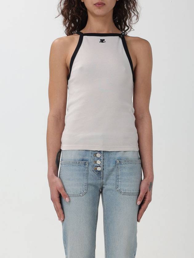 Buckle Contrast Sleeveless Smoke Grey - COURREGES - BALAAN 2