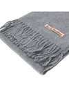 Wool Fringe Scarf Grey Melange - ACNE STUDIOS - BALAAN 3