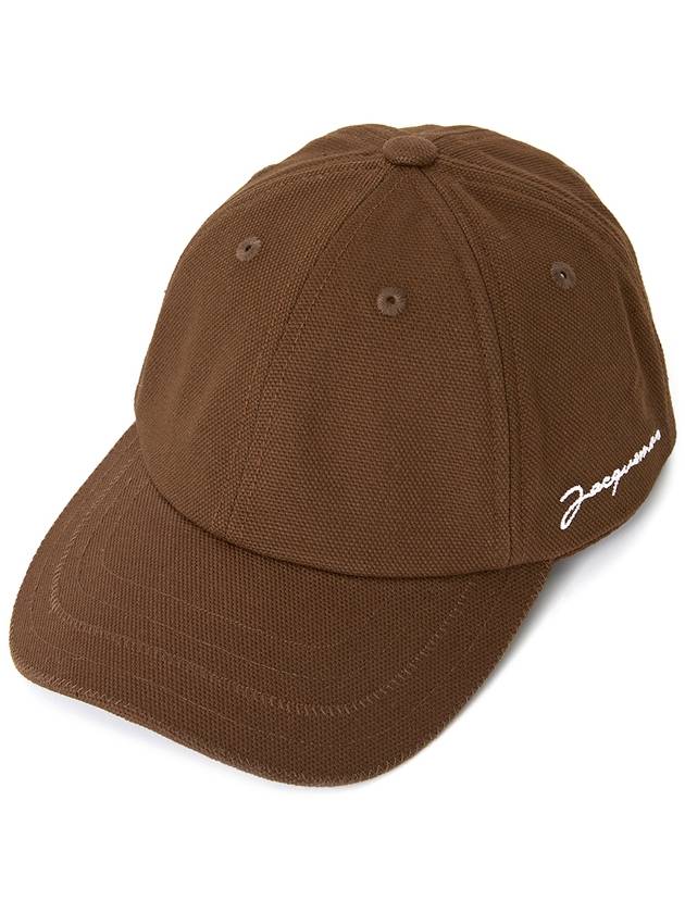 Logo Detail Cotton Ball Cap Brown - JACQUEMUS - BALAAN 2