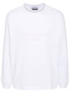 Logo Print Cotton Sweatshirt White - STONE ISLAND - BALAAN 2