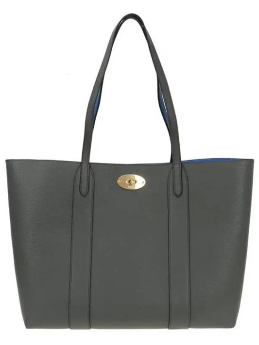 Small Classic Grain Bayswater Tote Bag Grey - MULBERRY - BALAAN 2