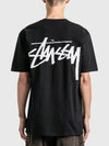 Big Stock Short Sleeve T-Shirt Black - STUSSY - BALAAN 5