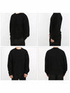 Men's Logo Reversible Round Neck Knit Top Black - TEN C - BALAAN 3