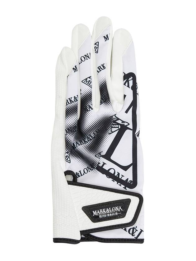 Golf Gloves MCS 4A SG51 WHITE Unisex Left Hand - MARK & LONA - BALAAN 1