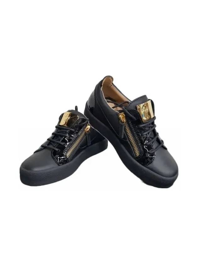 May London Gold Low Top Sneakers Black - GIUSEPPE ZANOTTI - BALAAN 4