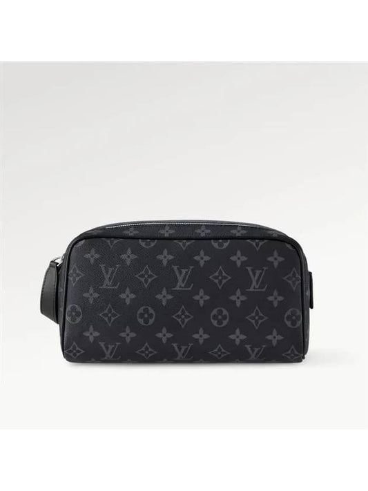 Dopp Kit Monogram Eclipse Pouch Bag Black - LOUIS VUITTON - BALAAN 2