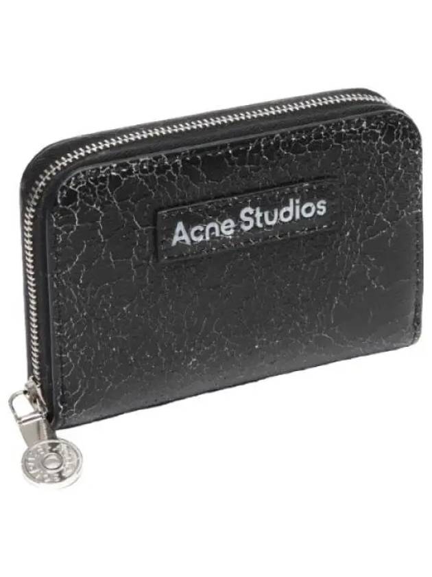 Logo Patch Zipper Wallet Women s Half - ACNE STUDIOS - BALAAN 1