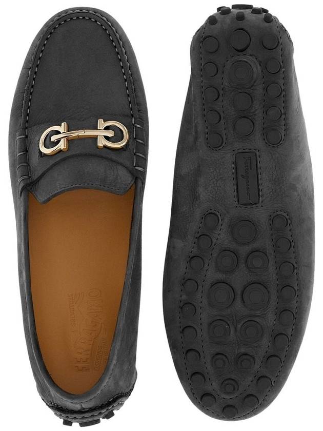 Gancini Driving Shoes Black - SALVATORE FERRAGAMO - BALAAN 5