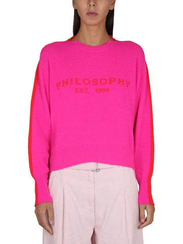 Philosophy Di Lorenzo Serafini Jersey With Logo Embroidery - PHILOSOPHY DI LORENZO SERAFINI - BALAAN 1