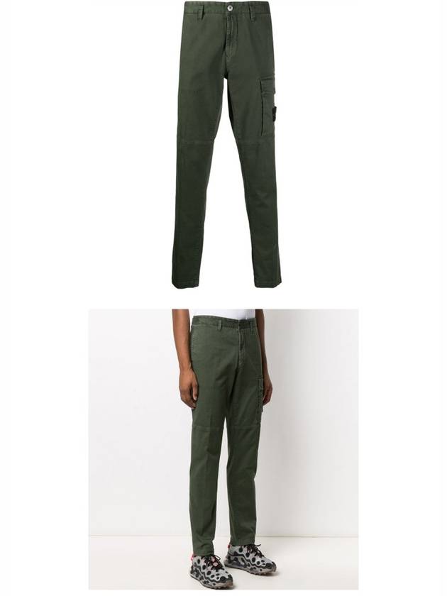 Wappen Patch Cargo Straight Pants Khaki - STONE ISLAND - BALAAN 5