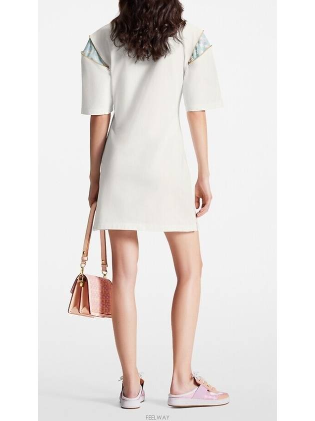 1ABYH0 Zipper Sleeve T Shirt Dress - LOUIS VUITTON - BALAAN 3