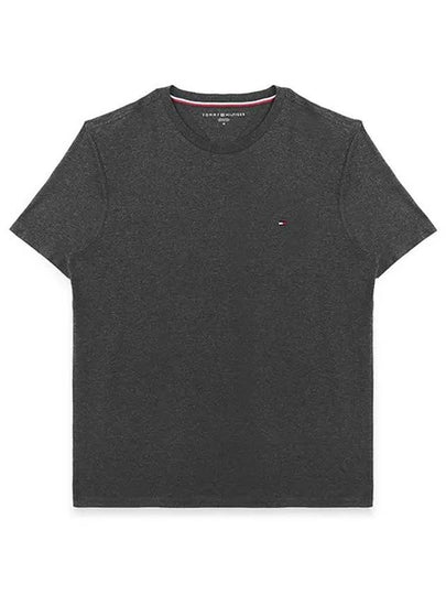 Essential Solid Short Sleeve T Shirt Grey - TOMMY HILFIGER - BALAAN 2