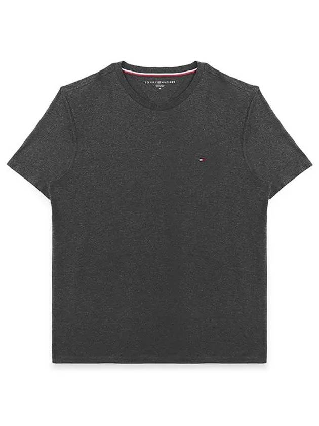 Essential Solid Short Sleeve T Shirt Grey - TOMMY HILFIGER - BALAAN 2