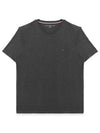 Essential Solid Short Sleeve T Shirt Grey - TOMMY HILFIGER - BALAAN 3