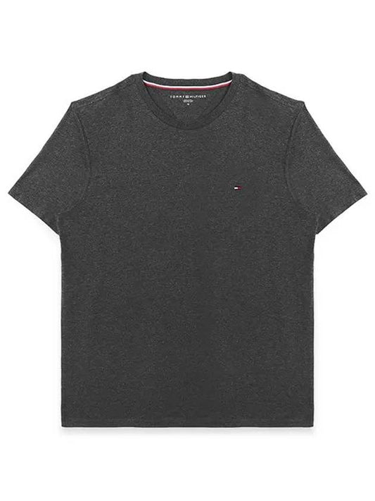 Essential Solid Short Sleeve T Shirt Grey - TOMMY HILFIGER - BALAAN 2