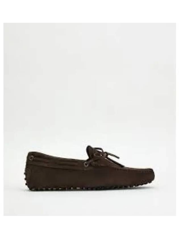 Men's Suede Gommino Driving Shoes Brown - TOD'S - BALAAN 2