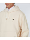 Prada Cotton Fleece Hoodie Natural - PRADA - BALAAN 3