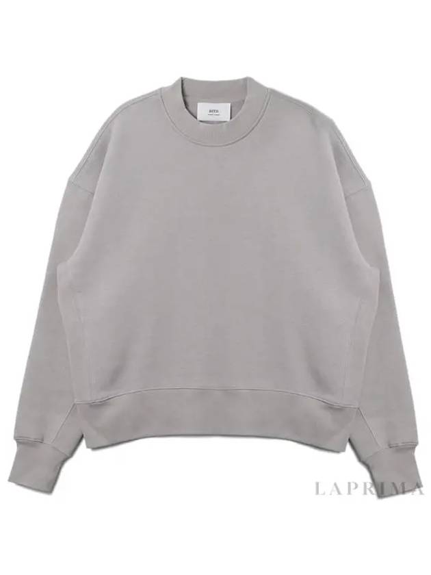 Alexandre Mattiussi Embroidered Logo Sweatshirt Pearl Grey - AMI - BALAAN 9