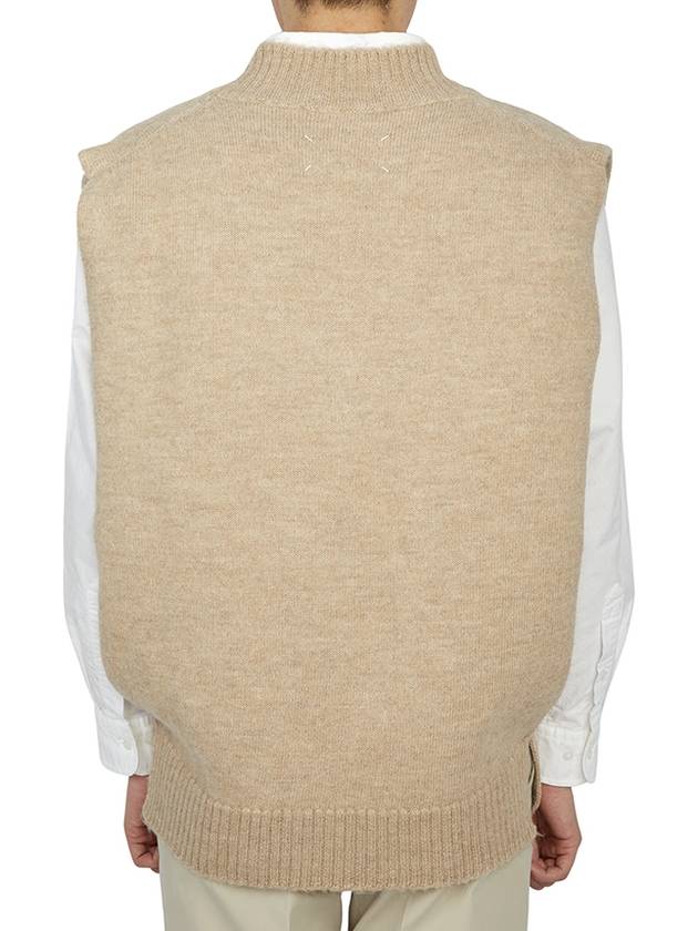 Wool Alpaca Tabard Vest Beige - MAISON MARGIELA - BALAAN 6