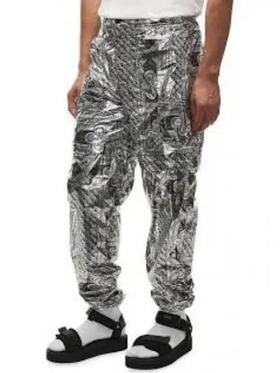 Bandana Print Track Pants Grey - MOOSE KNUCKLES - BALAAN 2