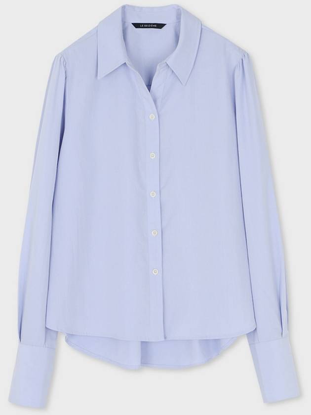 Classic Open Collar Shirt Sky Blue - LESEIZIEME - BALAAN 7