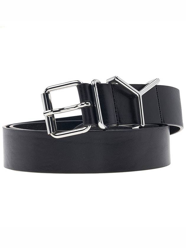 Y Project Y buckle leather belt BELT1YS24 BLACK SILVER - Y/PROJECT - BALAAN 3