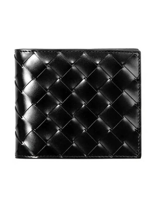 Intrecciato Half Wallet Black - BOTTEGA VENETA - BALAAN 2